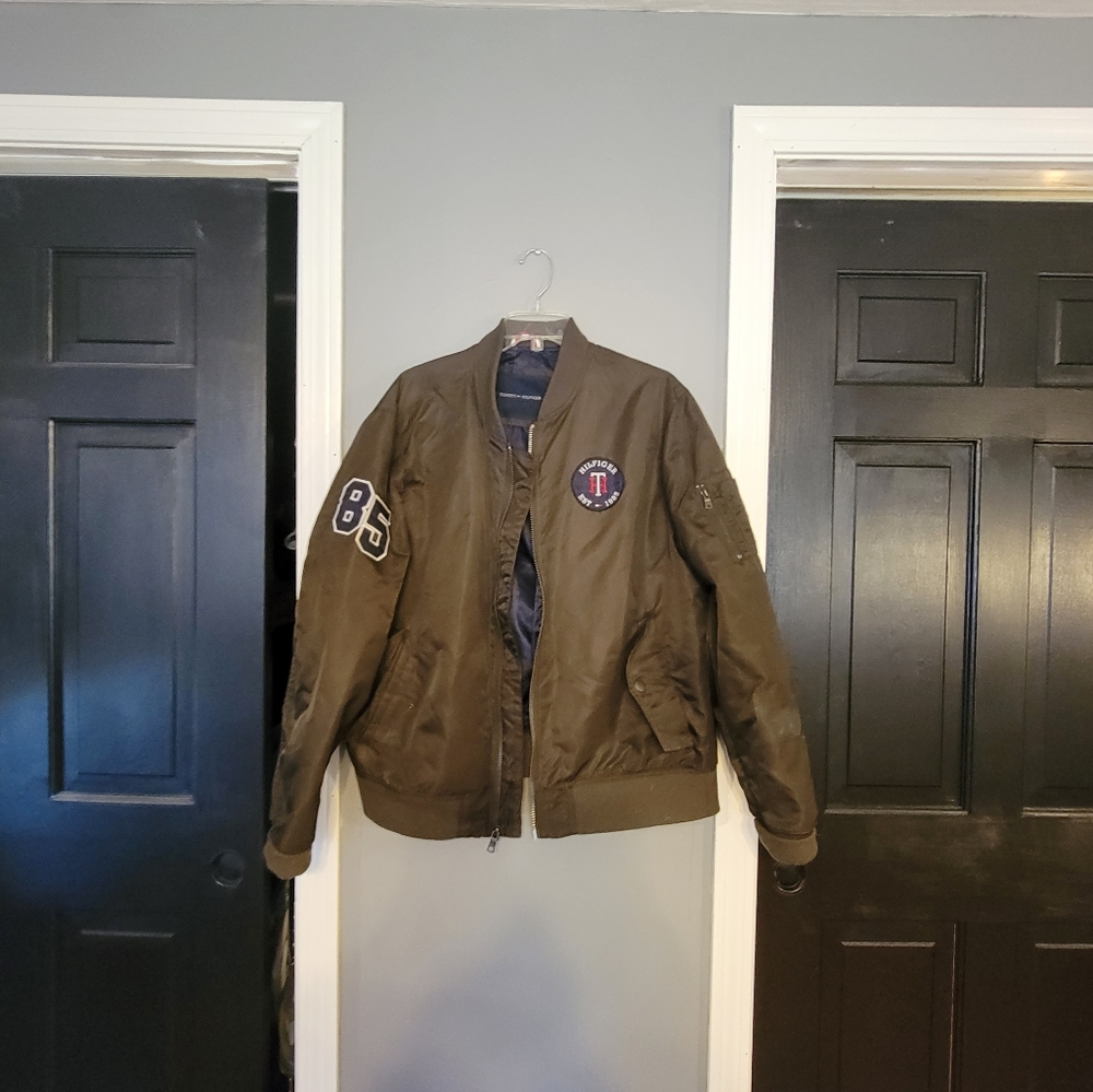 Tommy Hilfiger Jaket Size X Large Olive Green